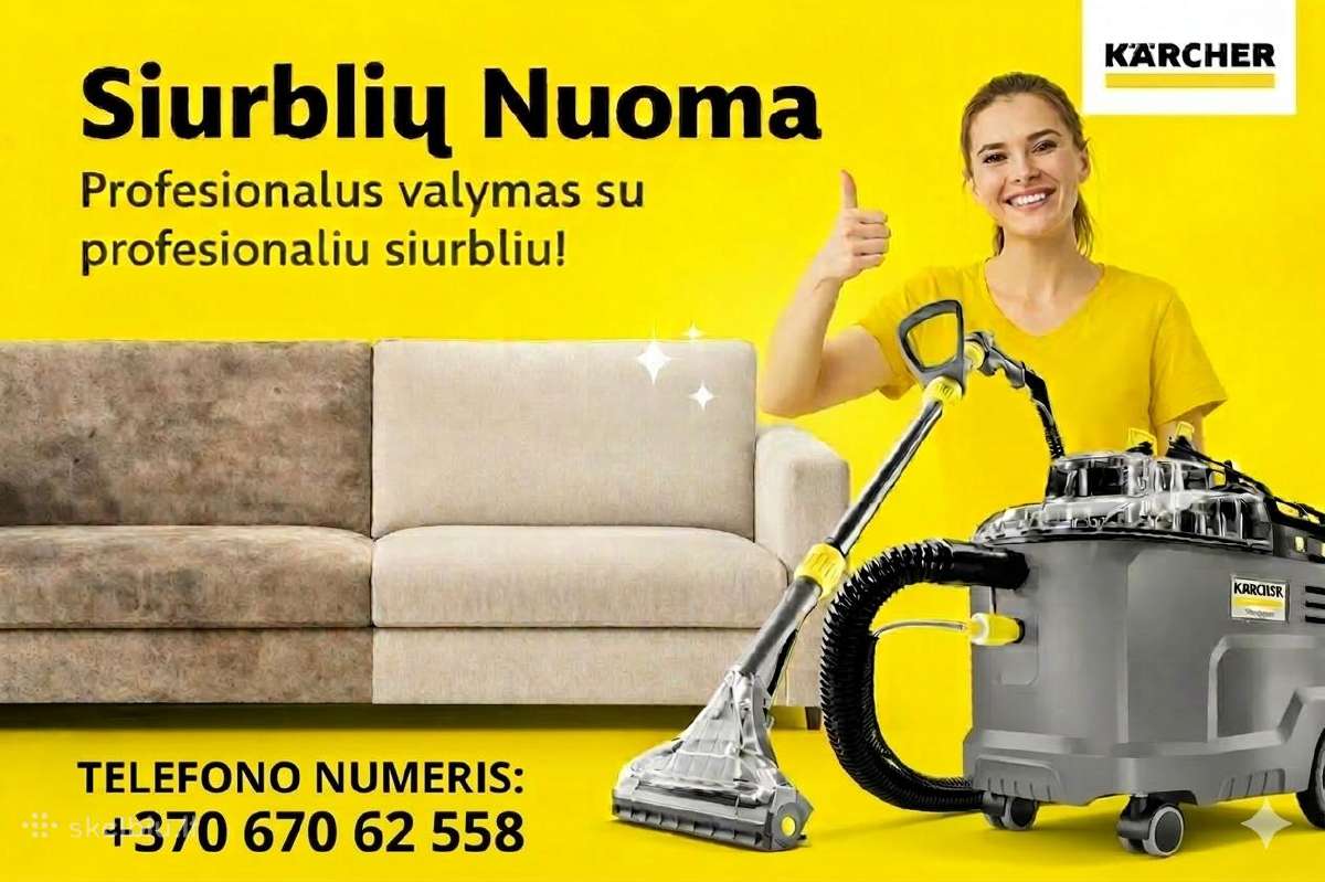Karcher plaunančio plaunamo siurblio Nuoma - nuotraukos Nr. 7