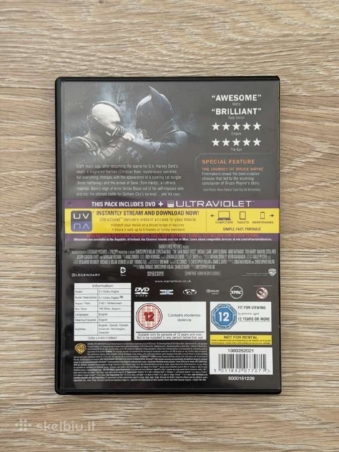 The Dark Knight Rises Dvd - nuotraukos Nr. 2