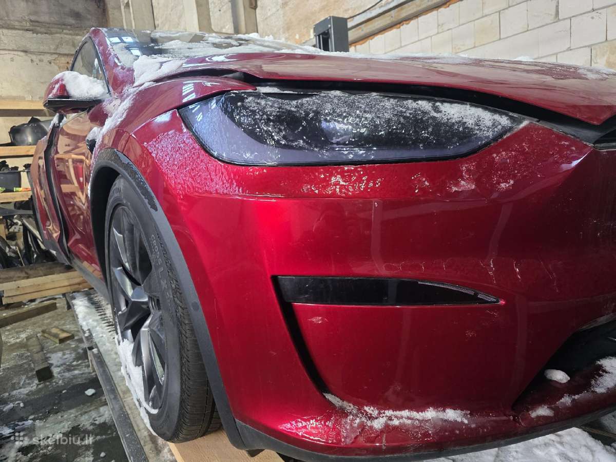 Tesla Model X dalys 2024 493 kw elektra dalimis - nuotraukos Nr. 2