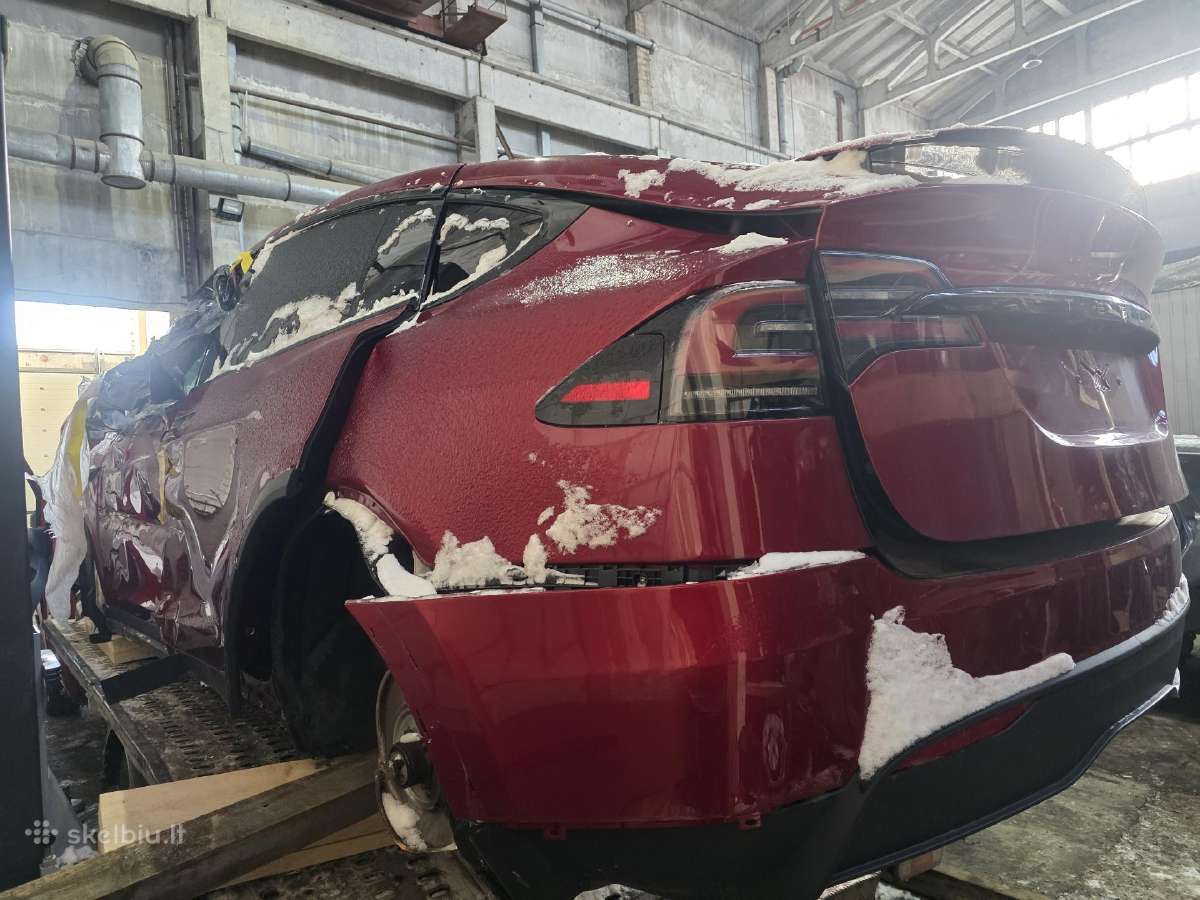 Tesla Model X dalys 2024 493 kw elektra dalimis - nuotraukos Nr. 4