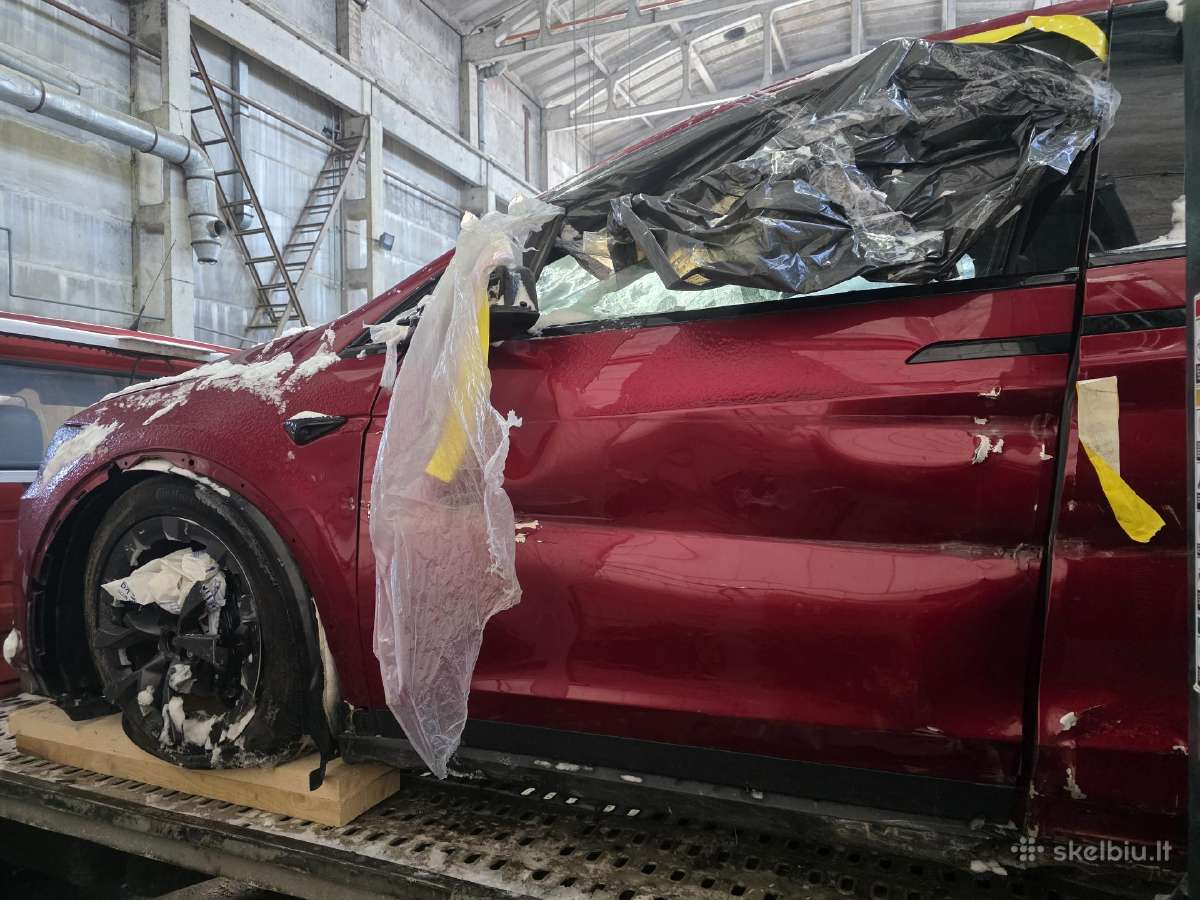 Tesla Model X dalys 2024 493 kw elektra dalimis - nuotraukos Nr. 6
