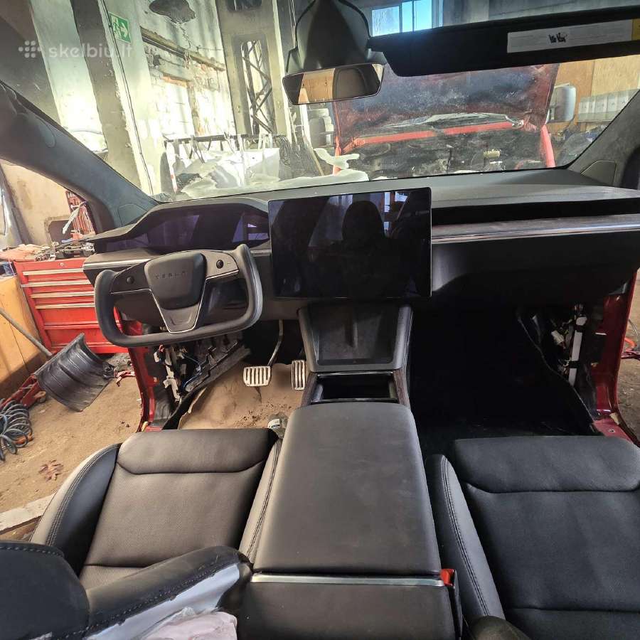 Tesla Model X dalys 2024 493 kw elektra dalimis - nuotraukos Nr. 10