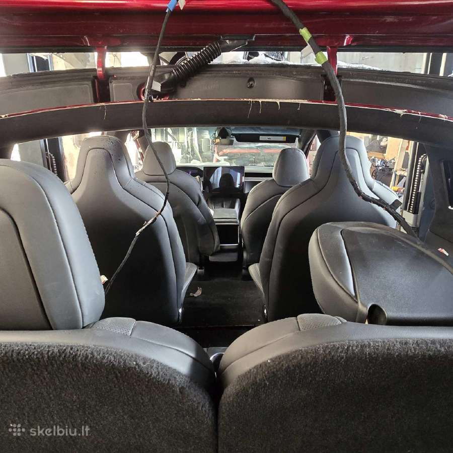 Tesla Model X dalys 2024 493 kw elektra dalimis - nuotraukos Nr. 13