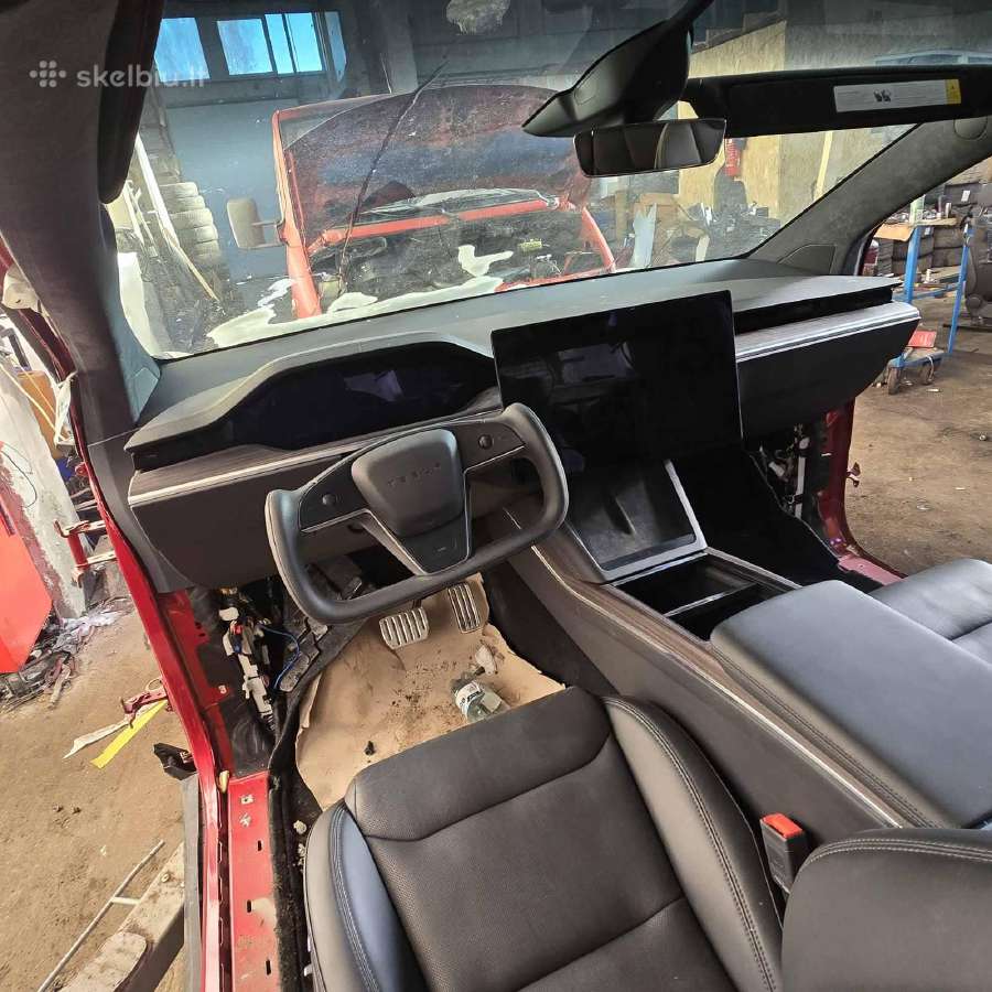 Tesla Model X dalys 2024 493 kw elektra dalimis - nuotraukos Nr. 14