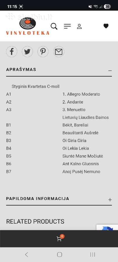 M. K. Čiurlionis – Kvartetas C-moll / Lietuvių - nuotraukos Nr. 3