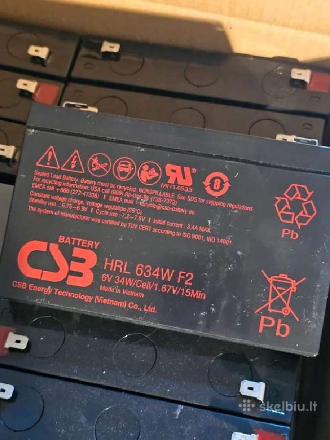Csb 6v 34w 9ah pb