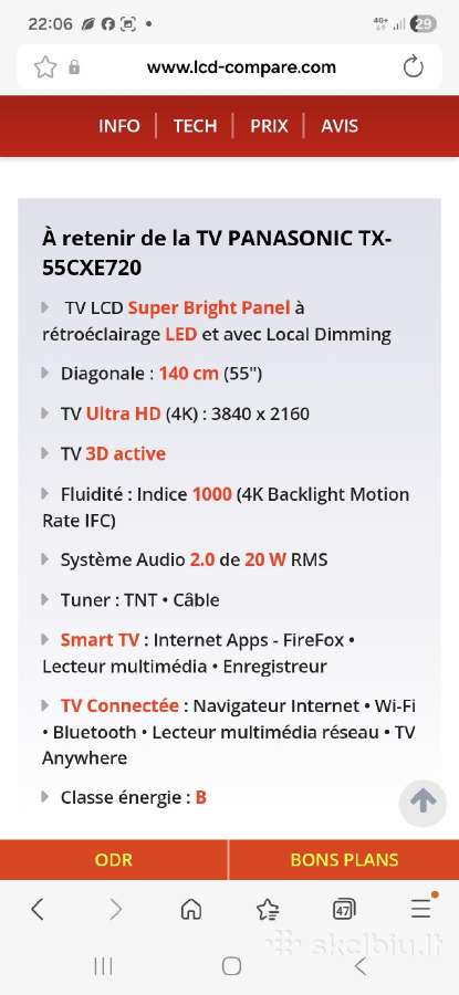 Panasonic Smart TV - nuotraukos Nr. 2