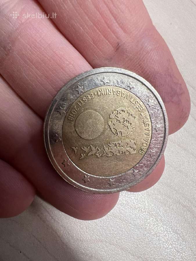 Estijos 2 eur jubiliejinė moneta 2018 m.
