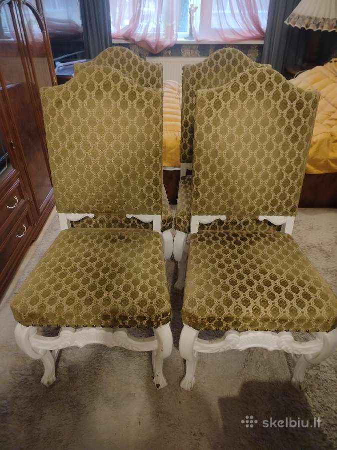 4 aksominės kėdės - €35