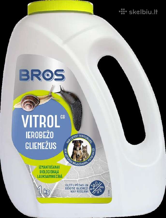 Priemonė nuo šliužų ir sraigių Bros Vitrol, 1 Kg