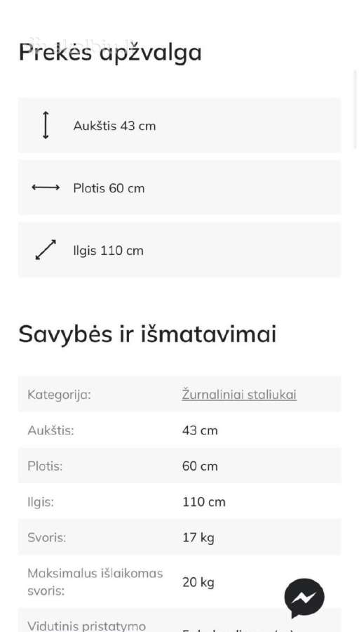 Žurnalinis staliukas - nuotraukos Nr. 8