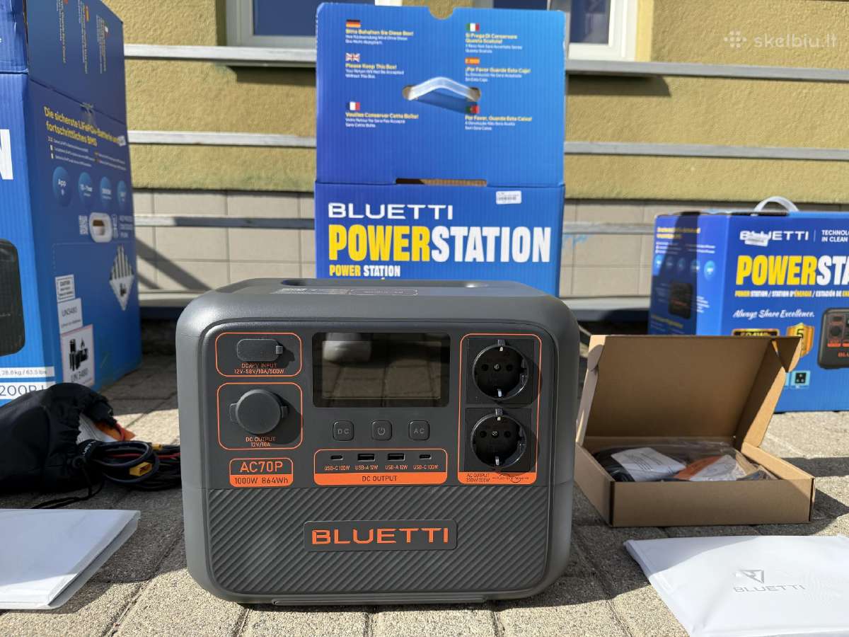 Bluetti Kilnojamos energijos stotelės 700, 1000 W - nuotraukos Nr. 6