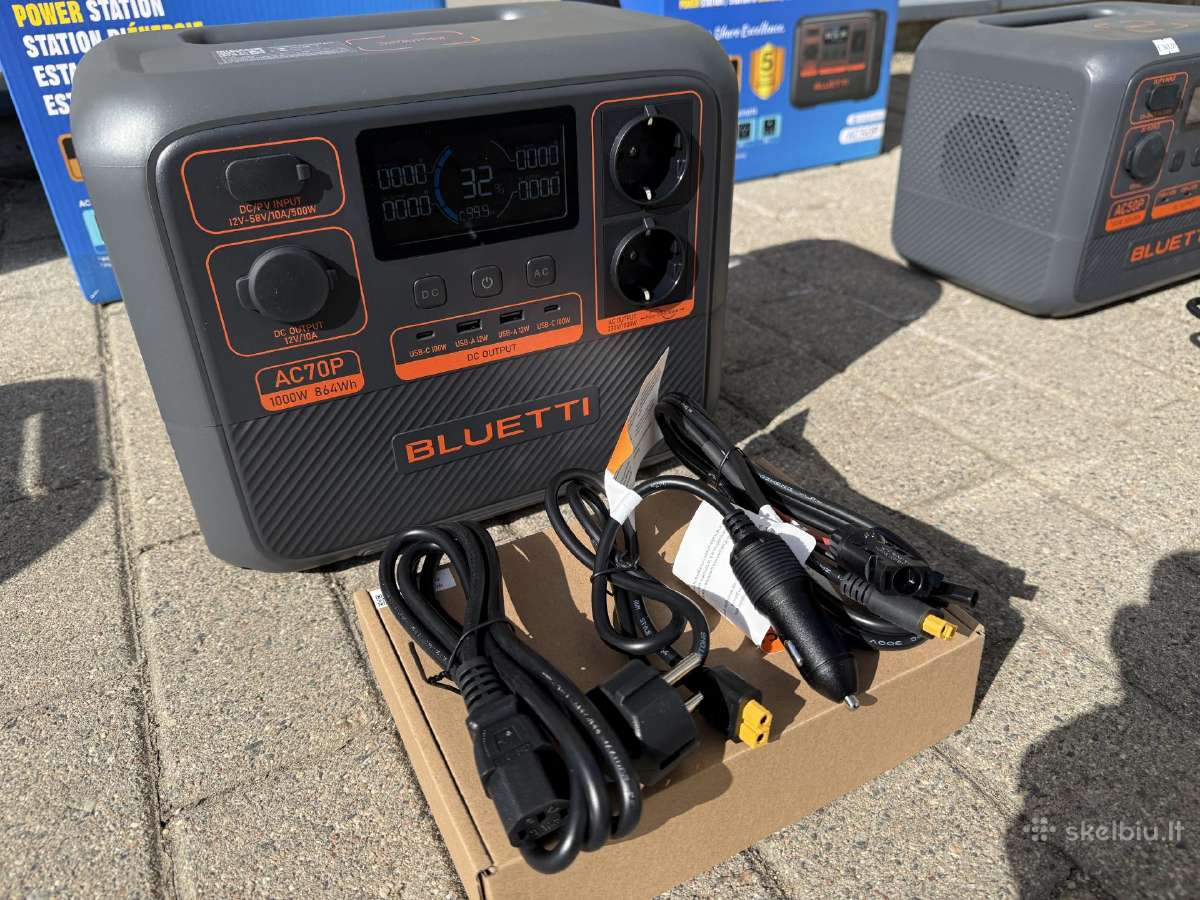 Bluetti Kilnojamos energijos stotelės 700, 1000 W - nuotraukos Nr. 23