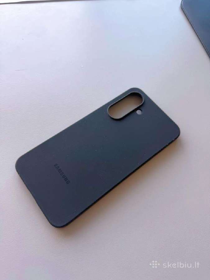 Samsung A56 originalus dėklas silikoninis juodas