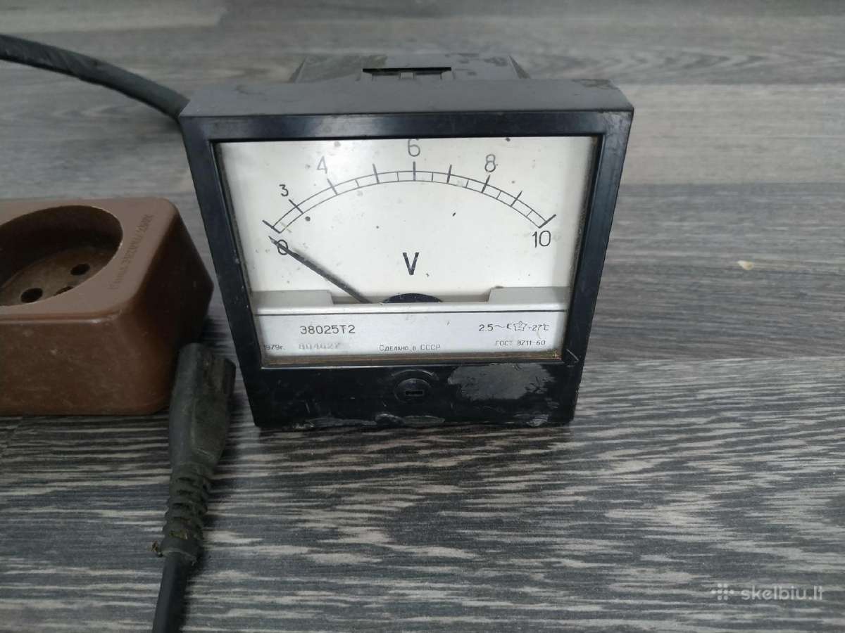 Sovietinis analoginis voltmetras (сср) - nuotraukos Nr. 3