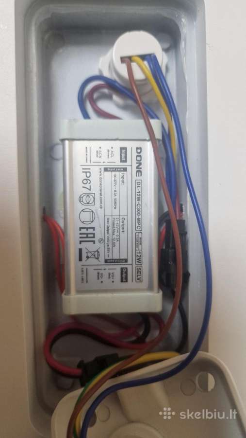 Sieninis šviestuvas 12w LED lauko namo - nuotraukos Nr. 6