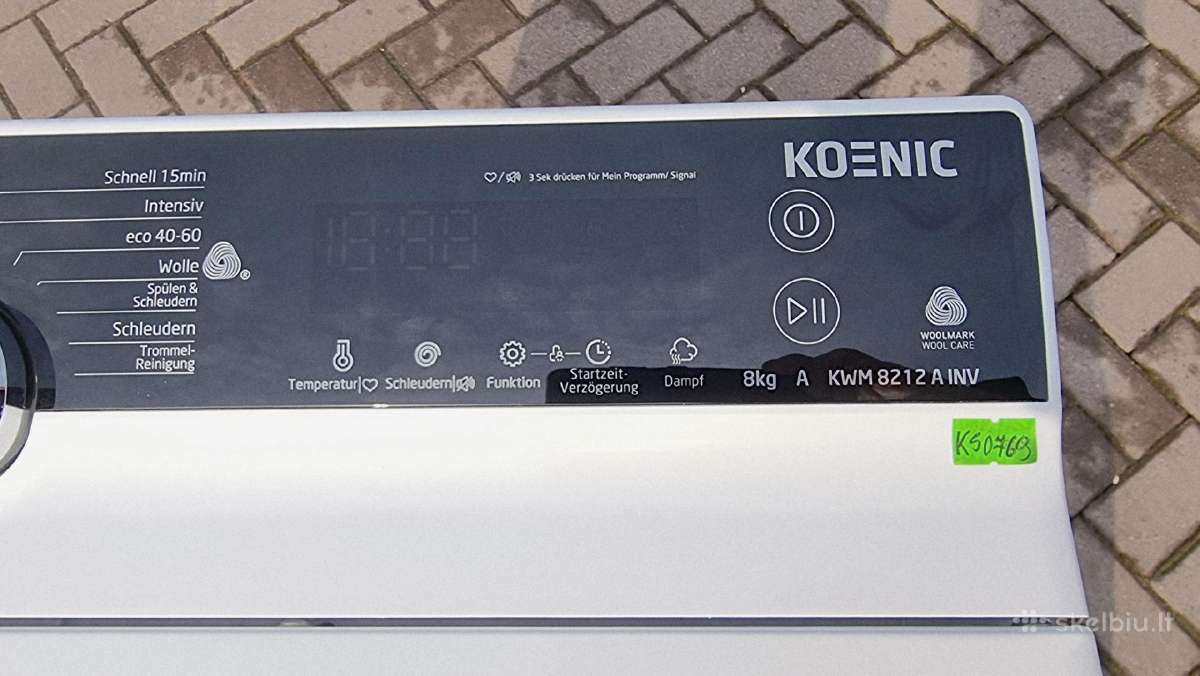 Nauja Koenic Kwm8212b Inv + garantija - nuotraukos Nr. 3