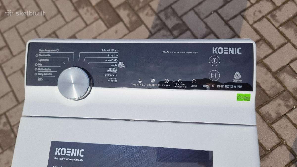 Nauja Koenic Kwm8212b Inv + garantija - nuotraukos Nr. 16