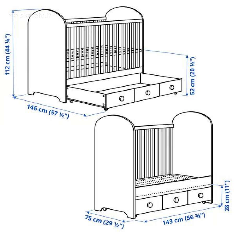 Ikea Lovelė Gonatt - nuotraukos Nr. 2