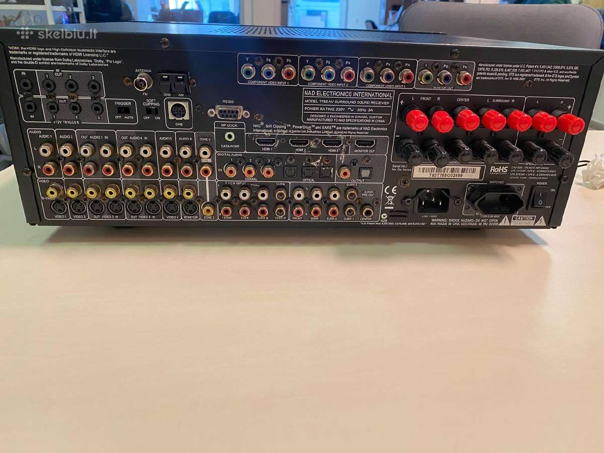 Garso stiprintuvas Nad T755 A/v Hdmi - nuotraukos Nr. 2