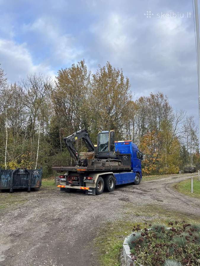Mini ekskavatoriaus nuoma , visi kasimo darbai