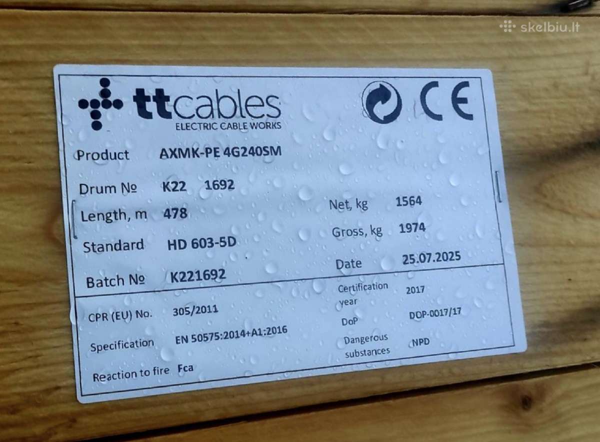 Elektros kabeliai ir laidai internetu Elektrospec - nuotraukos Nr. 4