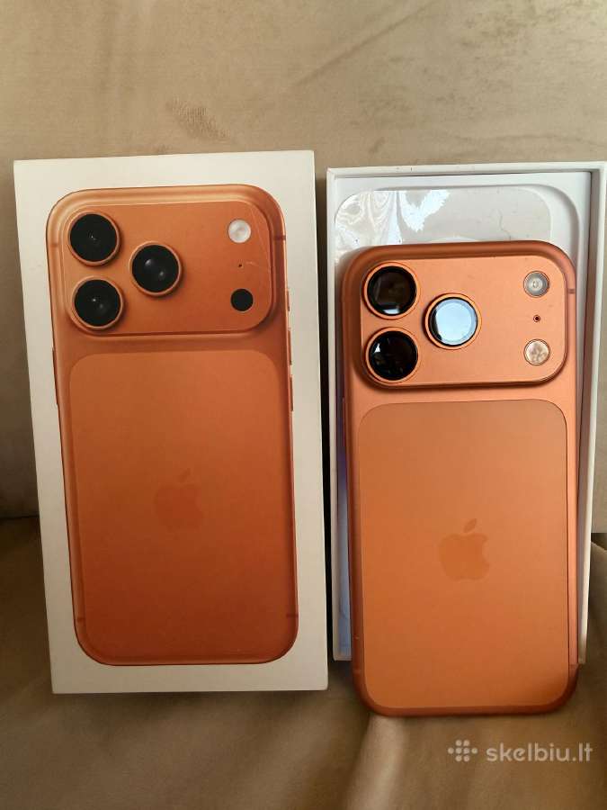 Apple iPhone 17 pro ( garantija+draudimas)
