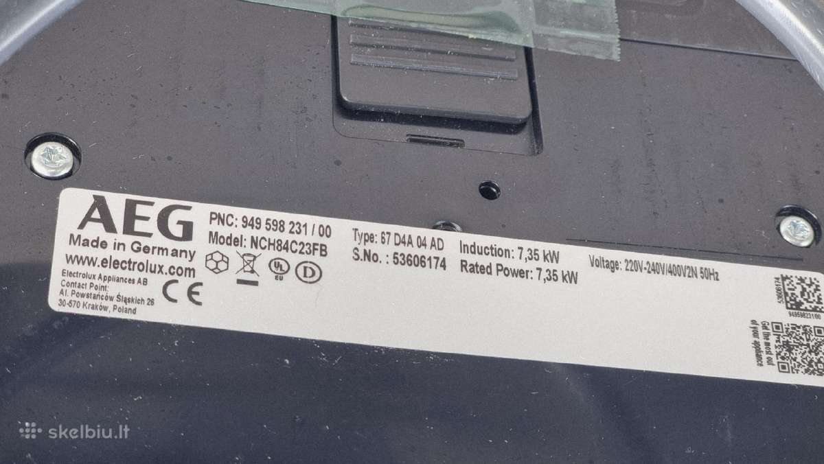 Nauja Aeg Nch84c23fb su gartraukiu+ garantija - nuotraukos Nr. 8