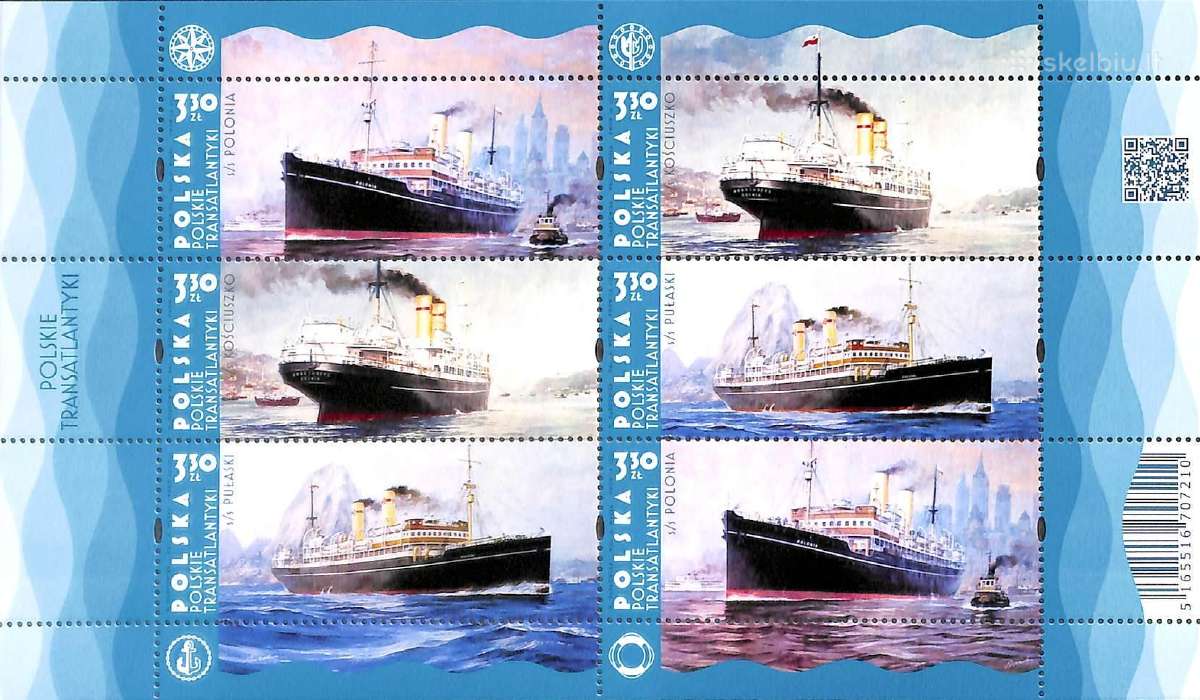 Lenkija 2021, 2023, 2024 Transatlantiniai laivai