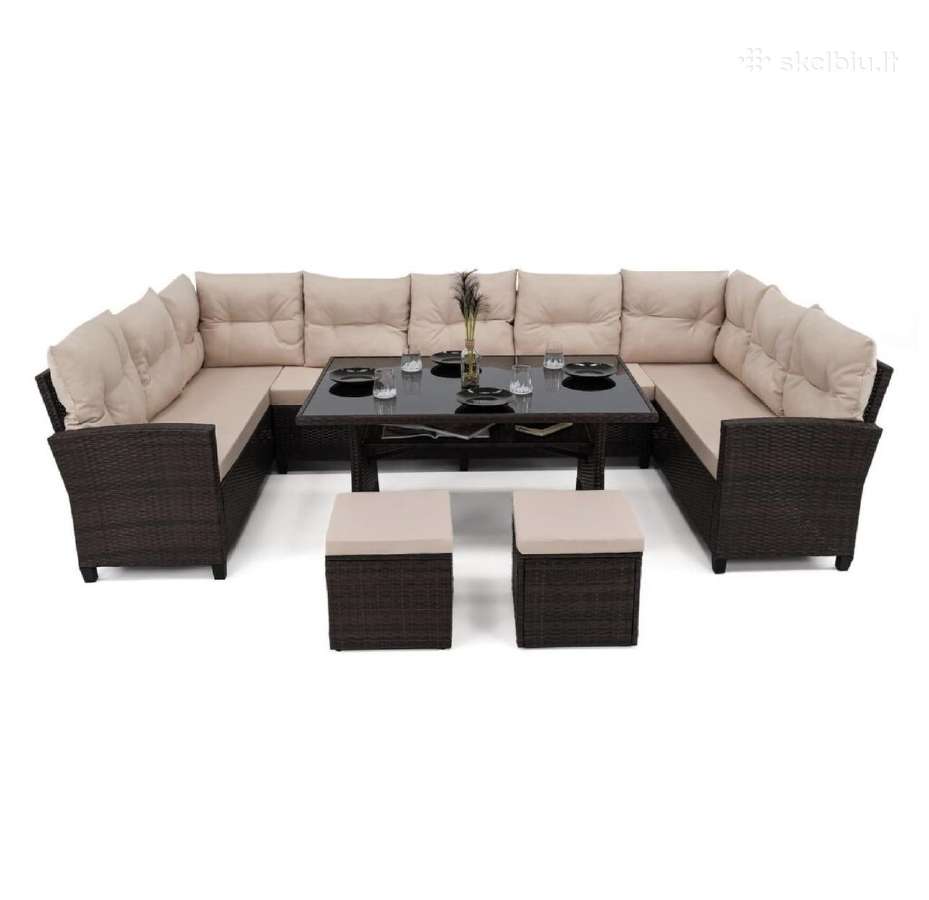 Lauko baldu komplektas Oasis 11 vietu technoratana - nuotraukos Nr. 2