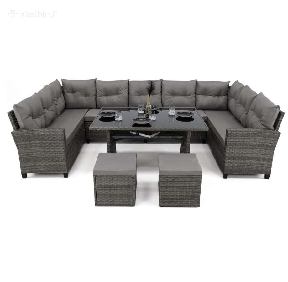 Lauko baldu komplektas Oasis 11 vietu technoratana - nuotraukos Nr. 8