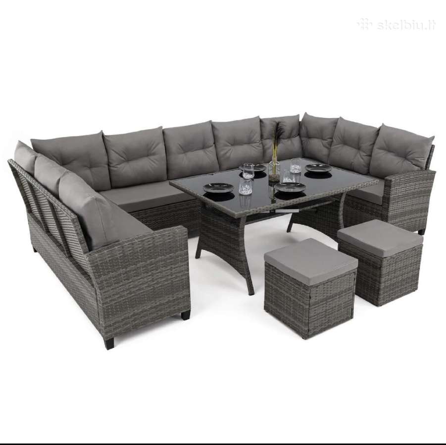 Lauko baldu komplektas Oasis 11 vietu technoratana - nuotraukos Nr. 9