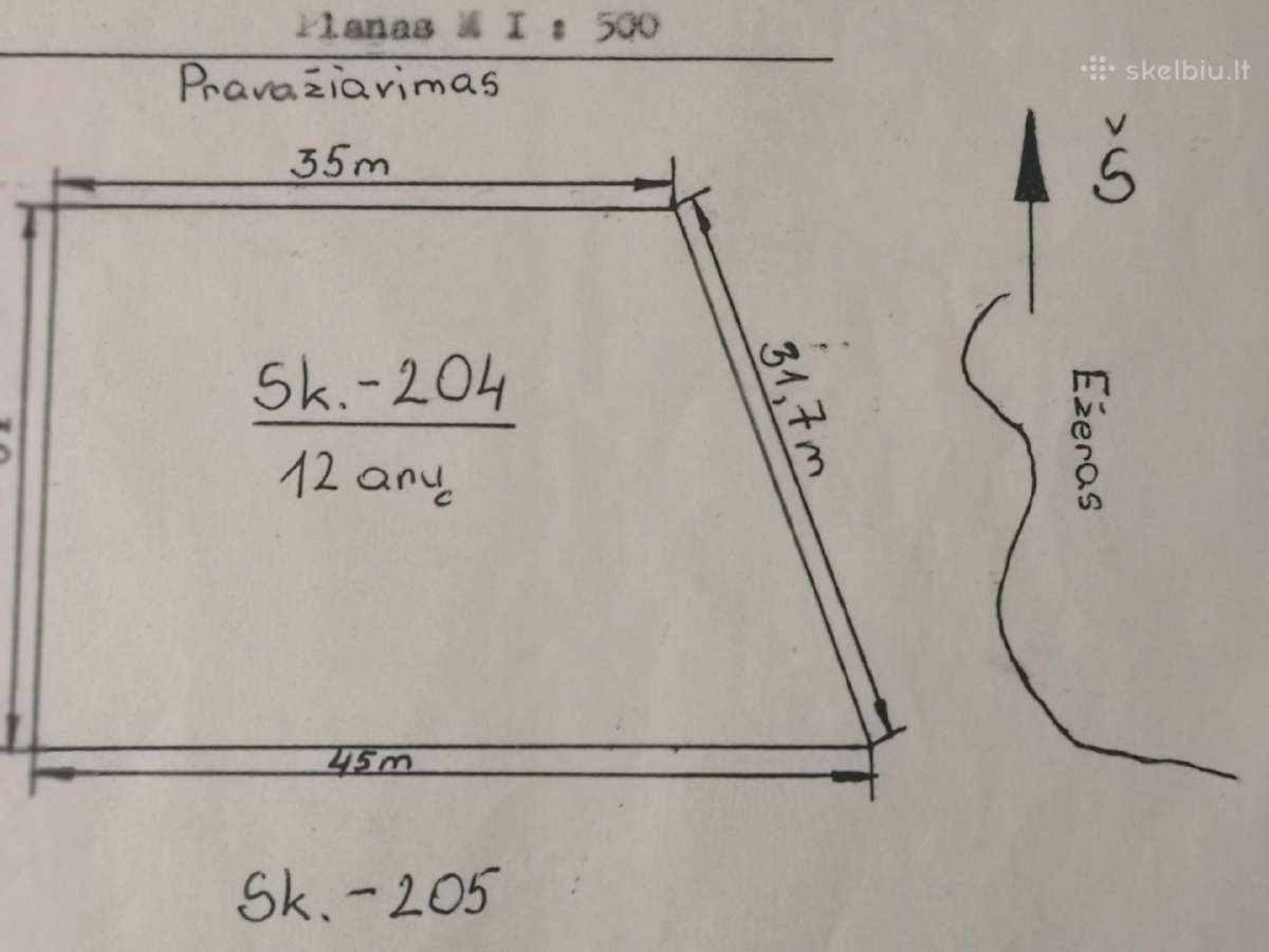 Parduodamas 12 arų sodo sklypas prie ežero - nuotraukos Nr. 2