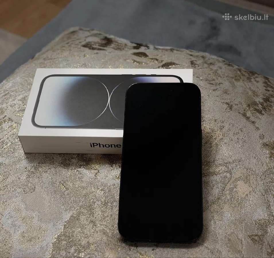 iPhone 14 pro 256gb black su dokumentais - nuotraukos Nr. 5