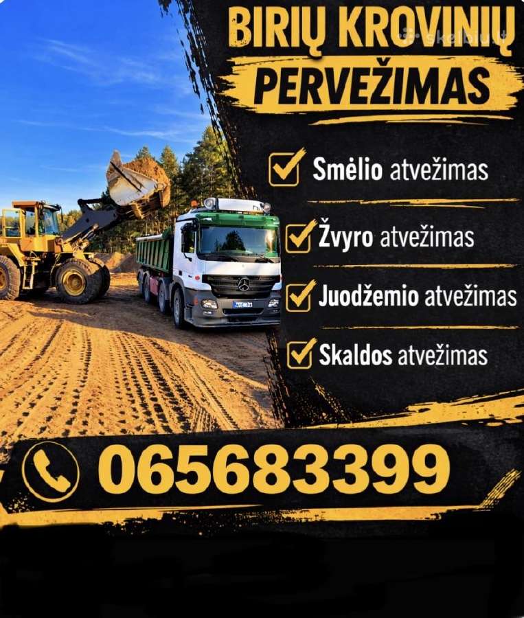 Sijotas juodžemis, Smėlis,skalda, Žvyras,0 - nuotraukos Nr. 2