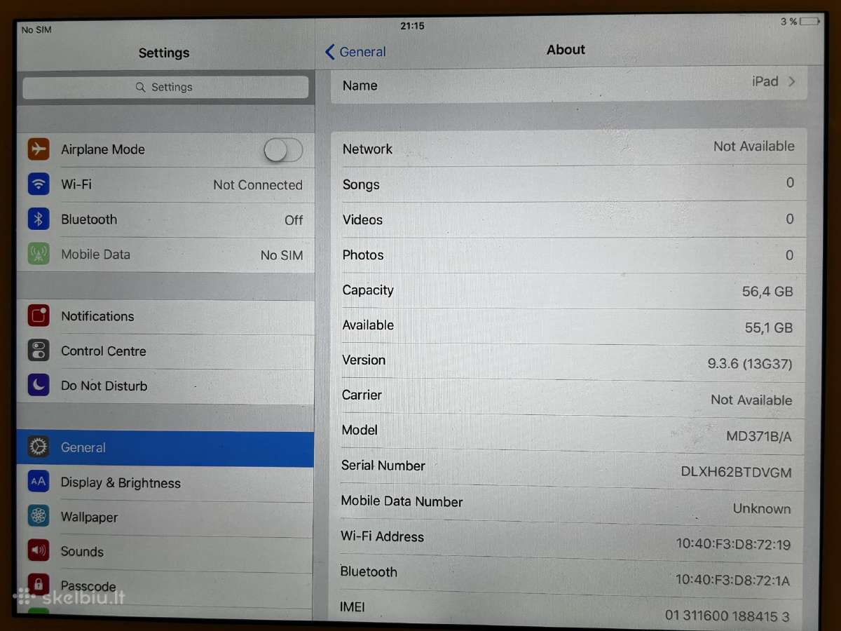iPad 3, A1430 - nuotraukos Nr. 2
