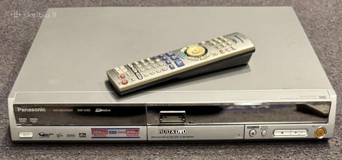 Panasonic dmr-eh60 CD/dvd įrašytuvas su HDD