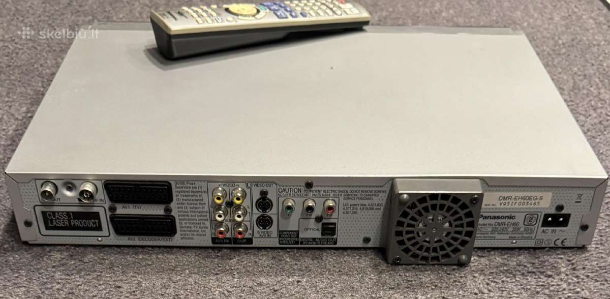 Panasonic dmr-eh60 CD/dvd įrašytuvas su HDD - nuotraukos Nr. 2