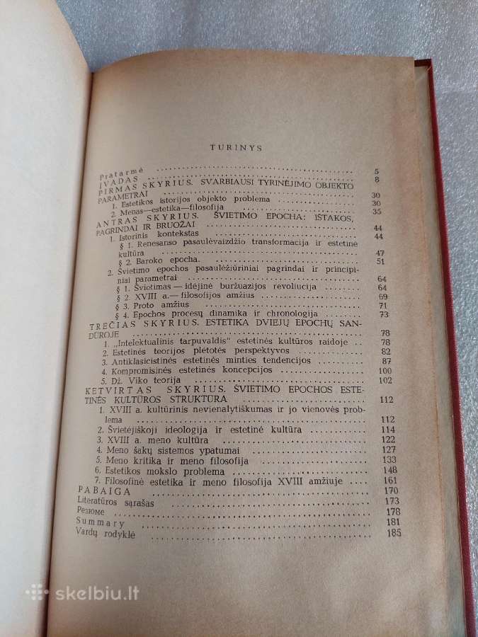 Švietimo epochos estetinės kultūros metmenys - nuotraukos Nr. 3