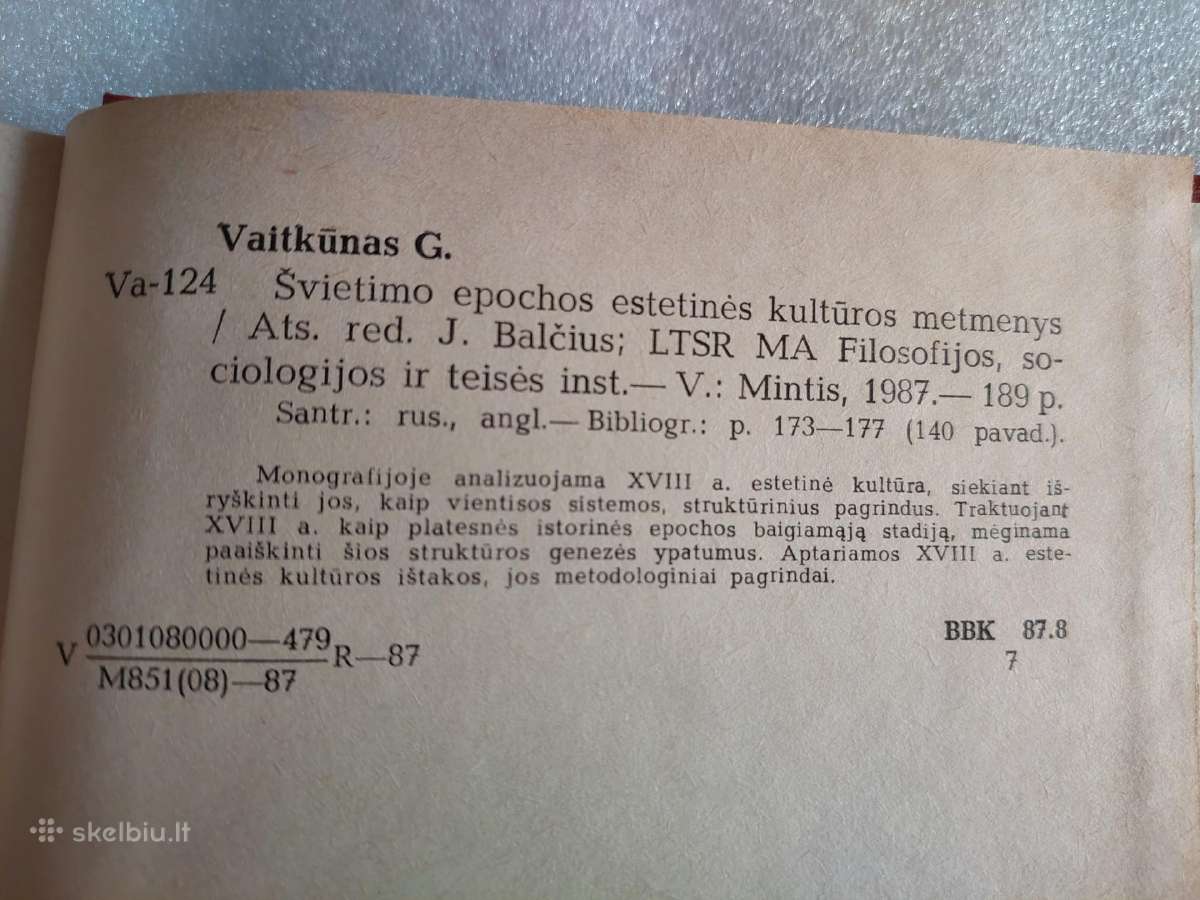 Švietimo epochos estetinės kultūros metmenys - nuotraukos Nr. 4