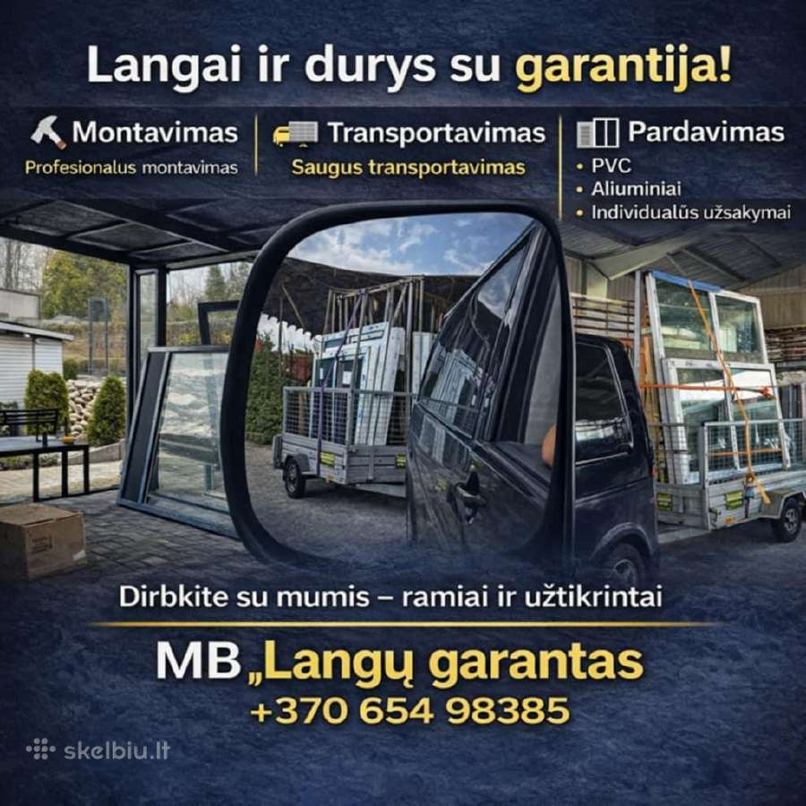 Langų,durų pardavimas.