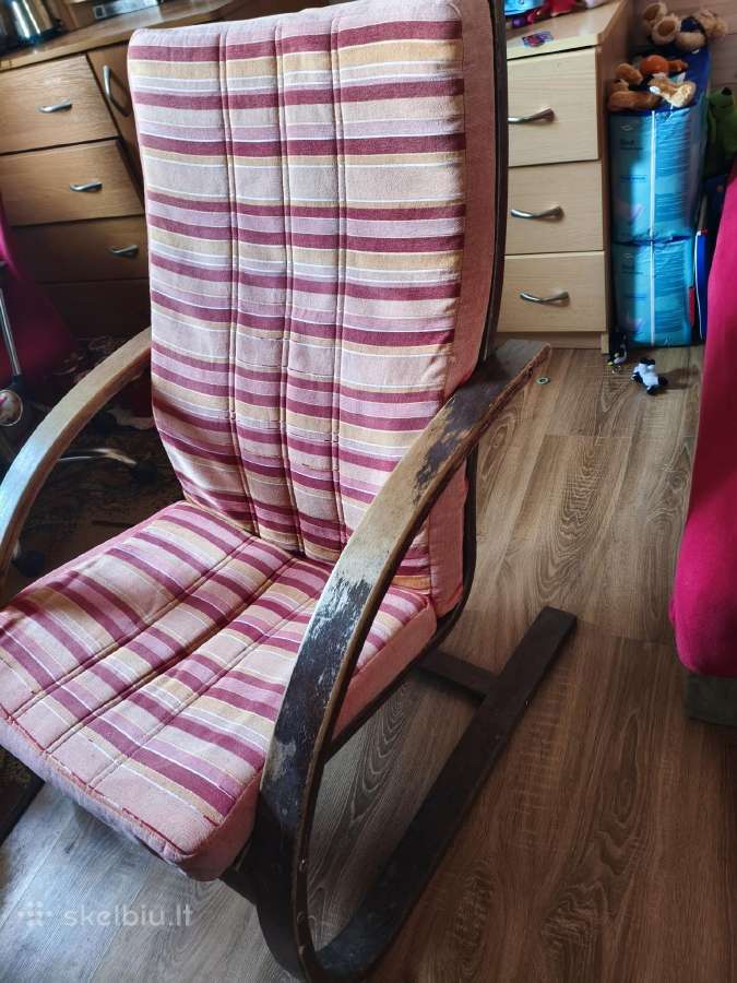 Supamas fotelis linguoja