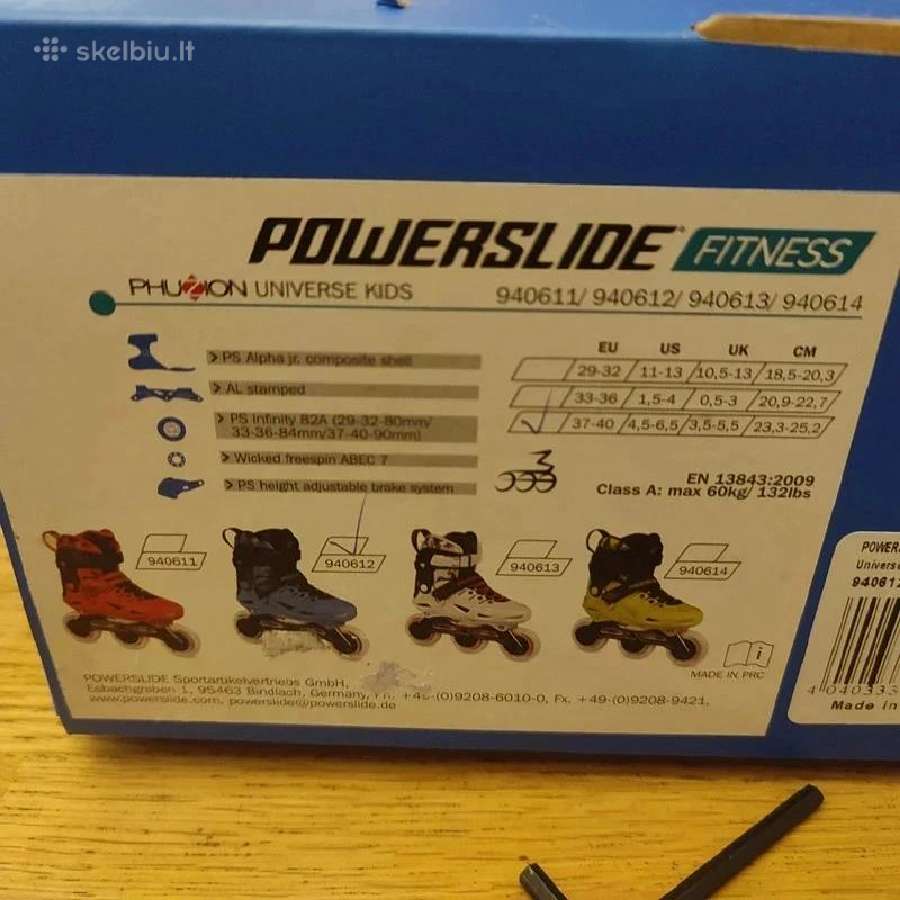 Nauji Powerslide Phuzion rieduciai 37-40 - nuotraukos Nr. 2