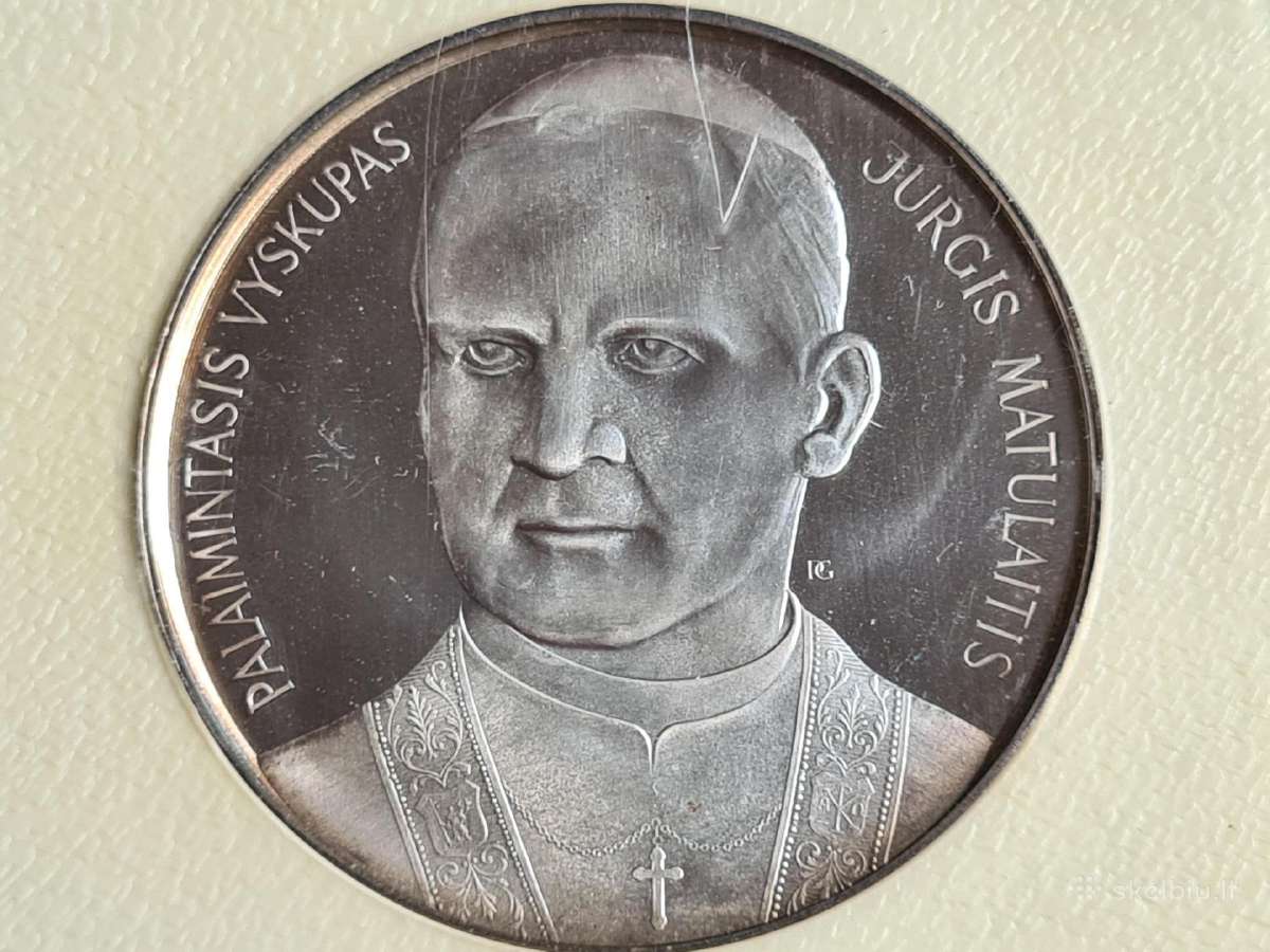 Medalis Palaim. vyskupas Jurgis Matulaitis. Garška - nuotraukos Nr. 3