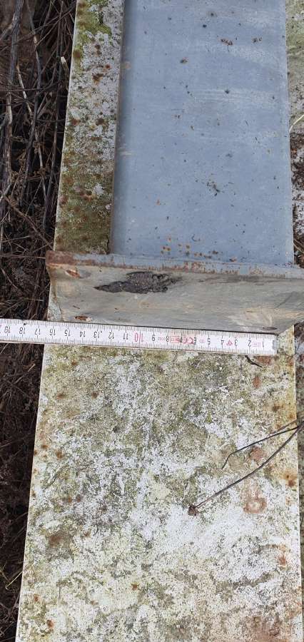 Metalinis statybin stulpas 100x100 mm ilgis 290cm - nuotraukos Nr. 2