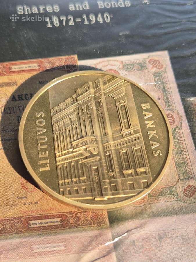 Lietuvos bankas stalo medalis 1990 - 1995