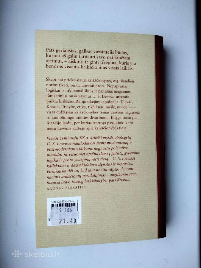 Lewis. Tiesiog krikščionybė. 2007 m. leid. - nuotraukos Nr. 8