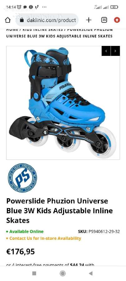 Nauji Powerslide Phuzion rieduciai 37-40 - nuotraukos Nr. 3