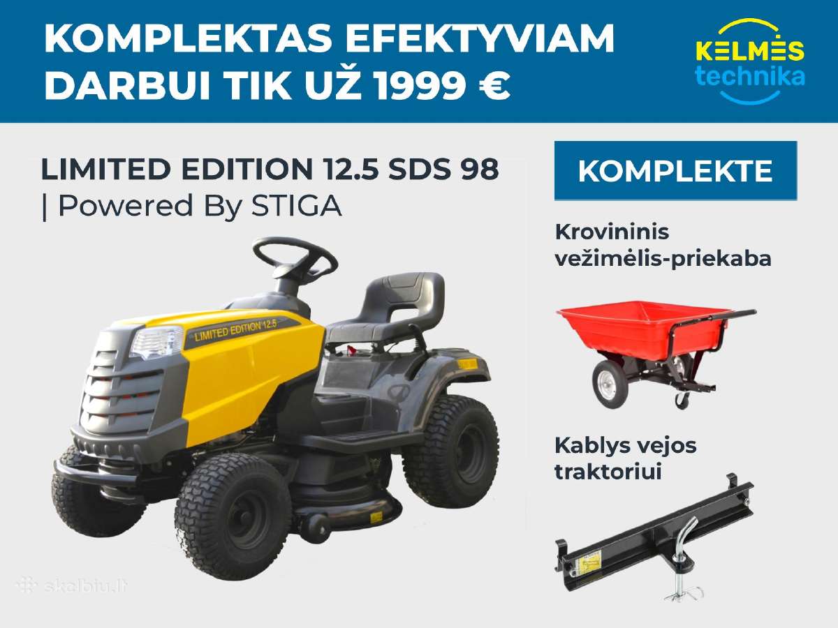 Powered By Stiga Limited Edition 12.5 Komplektas