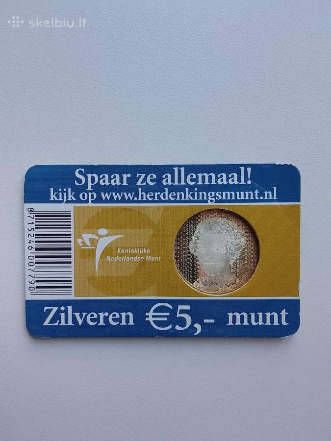 5 € Olandija.sidabras 925
